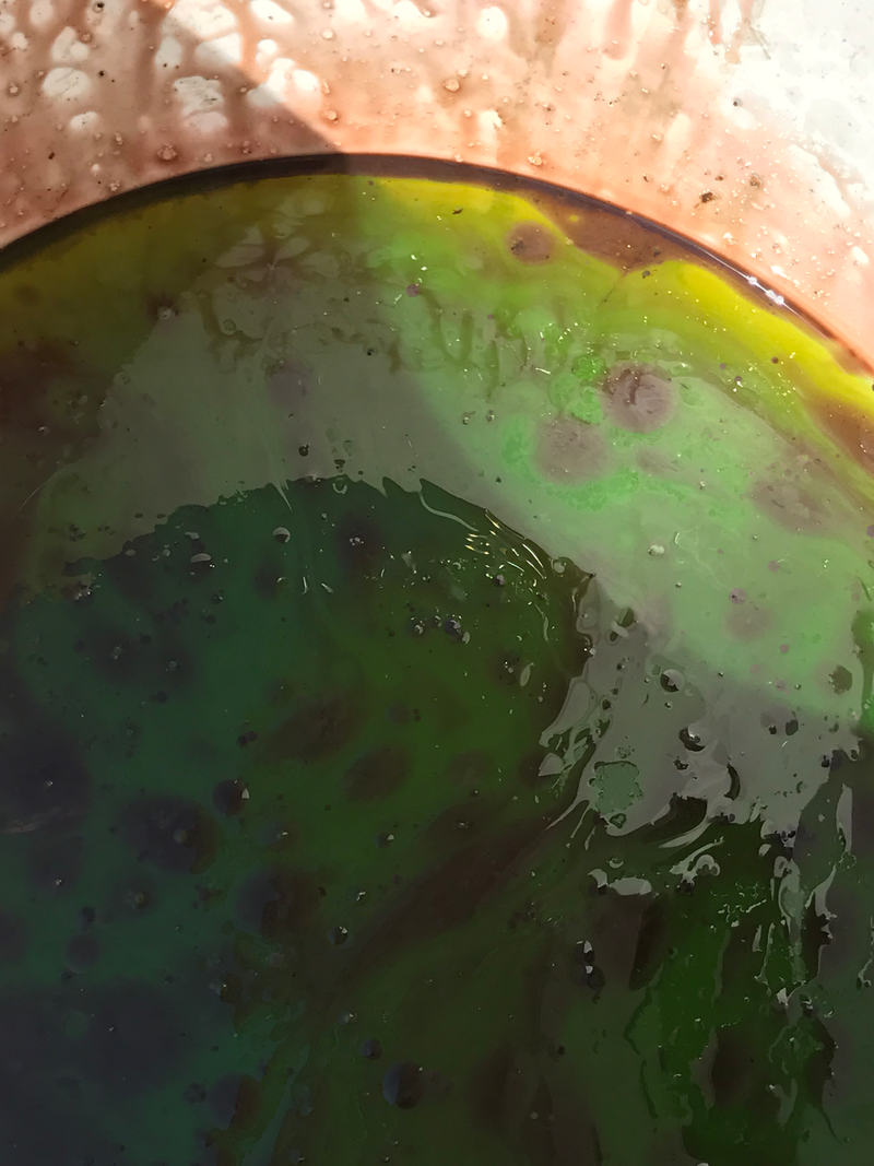 Hmm I hope that oil was in the bucket,